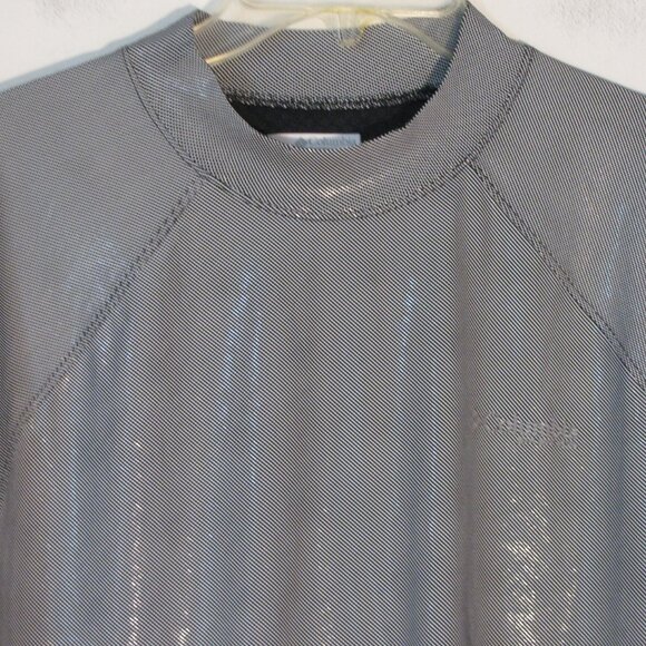 * Mens Columbia Shirt Small Performance Fishing Gear Silver Black - Picture 2 of 4
